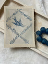 Blue Dove and Ivy Motif