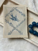 Blue Dove and Ivy Motif