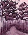 Purple Wooded Path Print