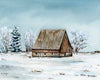 Winter In The Country Landscape Giclée Print