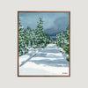 Winter Pine Landscape Giclée Print