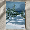 Winter Pine Landscape Giclée Print